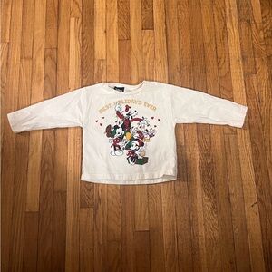 Zara Disney 12/18 Mickey + Friends christmas top